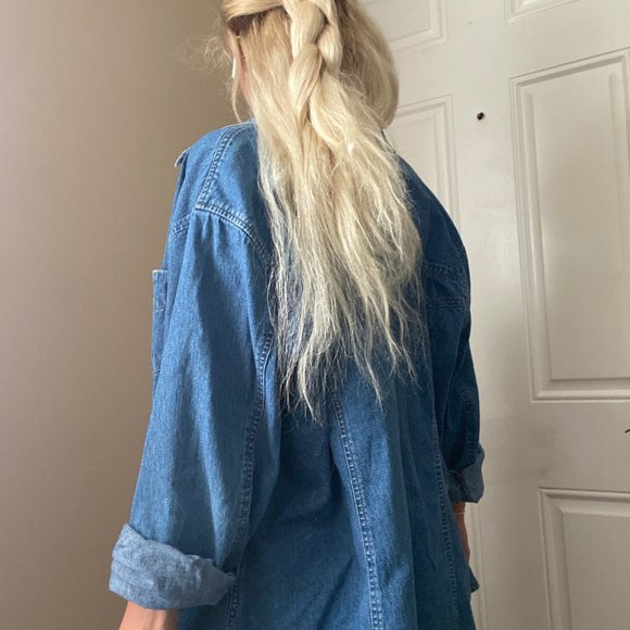 Crossroads Womens Size 22W Denim Button Up/Jacket - Picture 4 of 5